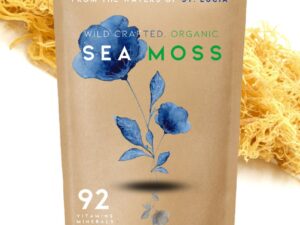 Wild crafted Sun-Dried Raw Sea Moss From St. Lucia - Biologisch Iers Mos - superfood - Zeewier - Dr. Sebi seamoss - Mineralen - Vitaminen - 100 gram