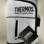 Zaagfabriek- Thermos- luxe lunch koeltas - inhoud 2,5 liter - schoudertas - zwart/ wit