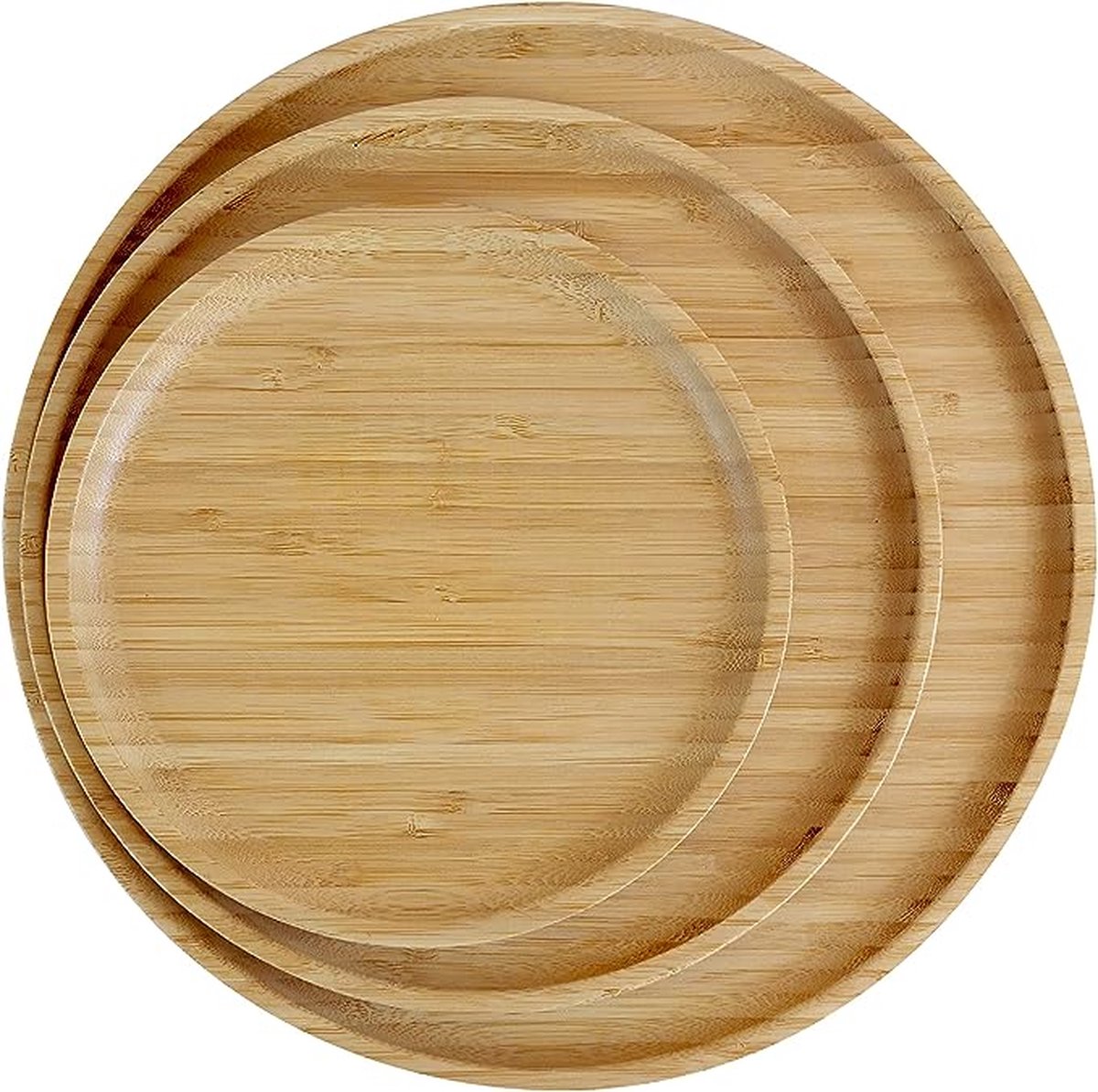 100% bamboe borden, ronde houten borden, bamboeplaten, bamboedecoratie, platte borden, bamboe servies, serviesset, houten bordenset, herbruikbare borden, 3-delige set (1 x 20 cm, 1 x 25 cm, 1 x 100% bamboe borden, ronde houten borden, bamboeplaten, bamboedecoratie, platte borden, bamboe servies, serviesset, houten bordenset, herbruikbare borden, 3-delige set (1 x 20 cm, 1 x 25 cm, 1 x