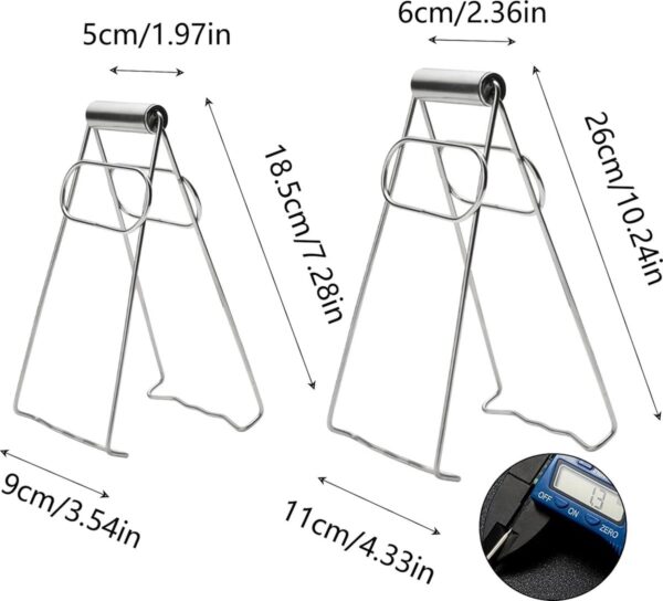 2 Piëzas Clip Anti-Burning Kom Anti-Burning Tang Roestvrij Staal Kom Houder Anti-Hot Hot Keuken Accessoires Anti-Burn Clip voor Hot Bowl Magnetron Keukengerei