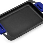 Advance grillplaat, 40 cm, gegoten aluminium met antiaanbaklaag, PFOA-vrij, superversterkt, hoge kras- en slijtvastheid, geschikt voor inductiekookplaten [exclusief bij Amazon]