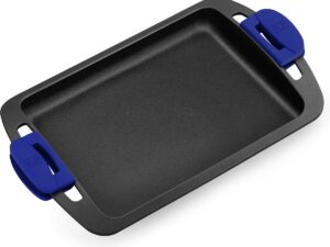 Advance grillplaat, 40 cm, gegoten aluminium met antiaanbaklaag, PFOA-vrij, superversterkt, hoge kras- en slijtvastheid, geschikt voor inductiekookplaten [exclusief bij Amazon]
