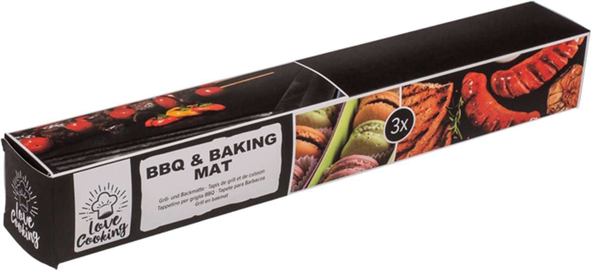 Bakmat BBQ - Anti kleef mat & Afwasbaar - 3 stuks - Grillmatten BBQ - Barbecue matten Bakmat BBQ - Anti kleef mat & Afwasbaar - 3 stuks - Grillmatten BBQ - Barbecue matten