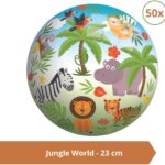 Bal - Voordeelverpakking - Jungle World - 23 cm - 50 stuks