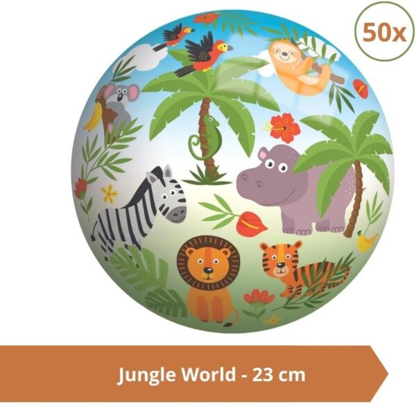 Bal - Voordeelverpakking - Jungle World - 23 cm - 50 stuks