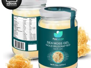 Seamoss 275ml Gold Gel - Wildcrafted Sea Moss, St. Lucia, superfood, duurzaam, veganistisch, biologisch en boordevol natuurlijke vitaminen en mineralen.