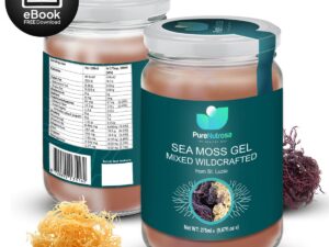 Seamoss 275ml Mixed Gel - Wildcrafted Sea Moss, St. Lucia, superfood, duurzaam, veganistisch, biologisch en boordevol natuurlijke vitaminen en mineralen.