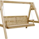 The Living Store Schommelbank Tuin - 205 x 150 x 157 cm - Hout - Naturel