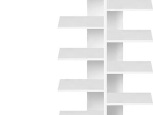 WOLTU 12Tier Wit Schoenenrek - Ruimtebesparend Schoenen Opslagmeubel - Eenvoudige Montage - Duurzaam en Stijlvol - Veelzijdig - 12 lagen - Ruimtebesparend