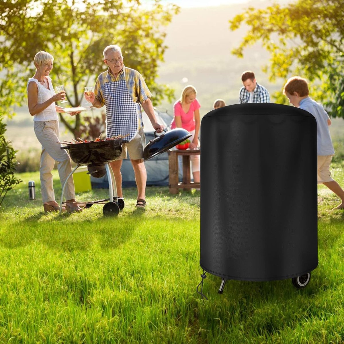 Weber Barbecue-afdekhoes voor Weber 57 cm, afdekking voor Weber grill 57 cm, 500D Oxford, waterdicht, weerbestendig, afdekking, kogelgrill 57 cm, voor Weber grillafdekking, diameter 71 x 68 cm Weber Barbecue-afdekhoes voor Weber 57 cm, afdekking voor Weber grill 57 cm, 500D Oxford, waterdicht, weerbestendig, afdekking, kogelgrill 57 cm, voor Weber grillafdekking, diameter 71 x 68 cm