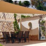 Zonnedoek beige waterdicht