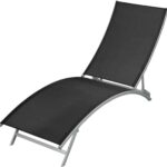 vidaXL-Ligbed-staal-en-textileen-zwart