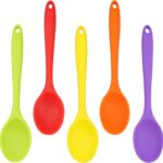 5 Stuks Siliconen Menglepel Siliconen Serveerlepel Grote Serveerlepel Nonstick Voor Keuken Koken Mixing Gereedschap