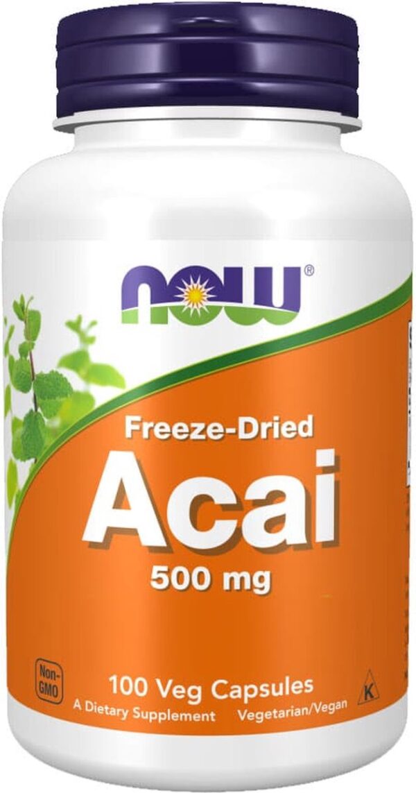 Freeze-Dried Acai, 500 mg - 100 capsules