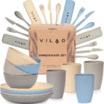 Servies 4 personen plastic bekers borden kommen bestek - picknick camping outdoor - plastic servies, campingservies