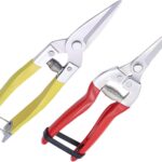 Tuinscharen Tuinscharen Tuinscharen Micro Tip Handtuinscharen Clippers Bladsnijder voor Bonsai-planten Snoeien van fruit, groenten, salade en oogsten van heggen.