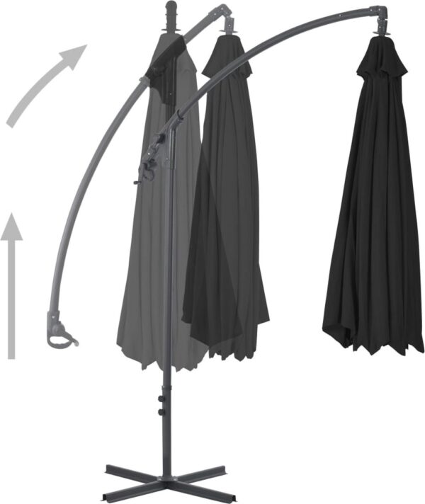 vidaXL-Zweefparasol-met-stalen-paal-300-cm-zwart