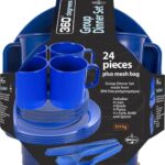 360° degrees - Group Dinner Set 24-delig - Campingservies - Borden, Bestek, Bekers - 4 pers. - Blauw