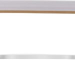 Bianco Magnetronstandaard, Keukenplank, Magnetronstandaard, Houten Keukenplank, Magnetronplank, Multifunctionele opslag voor magnetron, 57 x 38 x 38 cm, Metaal en Hout.