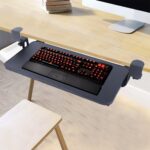 Computertafel Toetsenbord Extractie Desk Supplement Toetsenbordbeugel Zwart