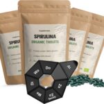 Cupplement - 4 Zakken Spirulina 300 Tabletten - Gratis Pillendoos - Biologisch - Geen Poeder of Vlokken - Supplement - Superfood - Chlorella