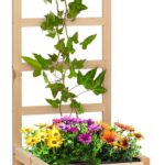 Modu Grow 100 kweekbak & spalier set 50 x 151 x 45 cm grenenhout noppenfolie