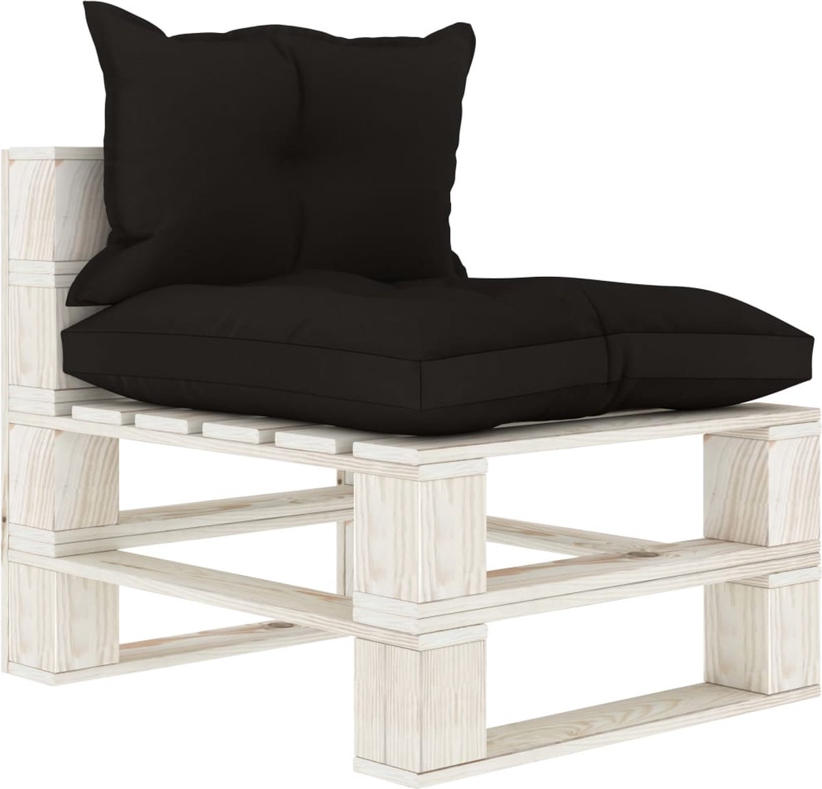 The Living Store Pallet Bank - Tuinmeubel - 60 x 67.5 x 60.8 cm - Grenenhout