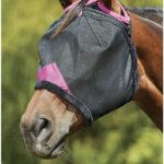 Weatherbeeta Vliegenmasker Deluxe Durable Mesh Zwart-paars - Zwart-paars - mini Shetlander