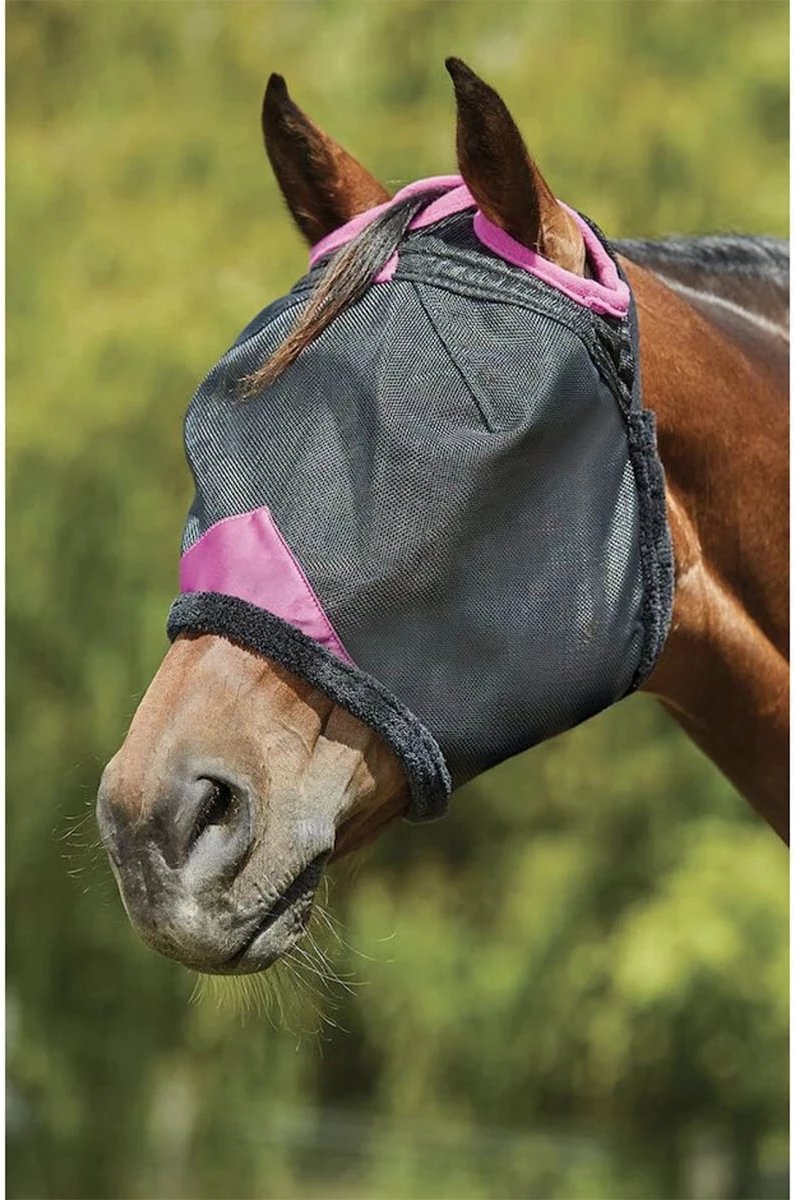 Weatherbeeta Vliegenmasker Deluxe Durable Mesh Zwart-paars - Zwart-paars - mini Shetlander Weatherbeeta Vliegenmasker Deluxe Durable Mesh Zwart-paars - Zwart-paars - mini Shetlander