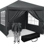 Woltu - Partytent - Opvouwbaar - EasyUp - Paviljoen - voor Buiten - Tuinfeest - 3x3m - Waterdicht - UV Bestendig - Anthracite