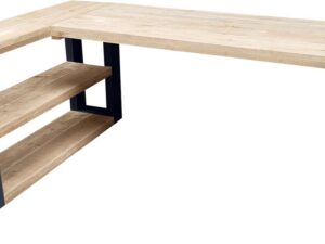 Wood4you - Hoekbureau - New Orleans - steigerhout met zijkastje