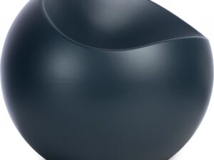 XLBoom Blauwe Mat Ball Chair - Loungebank - Gerecycleerd ABS - 55 × 55 × 50 cm