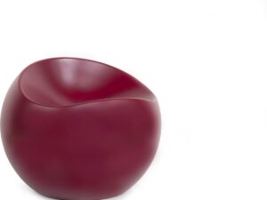 XLBoom Bordeaux Mat Ball Chair - Loungebank - Gerecycleerd ABS - 55 × 55 × 50 cm