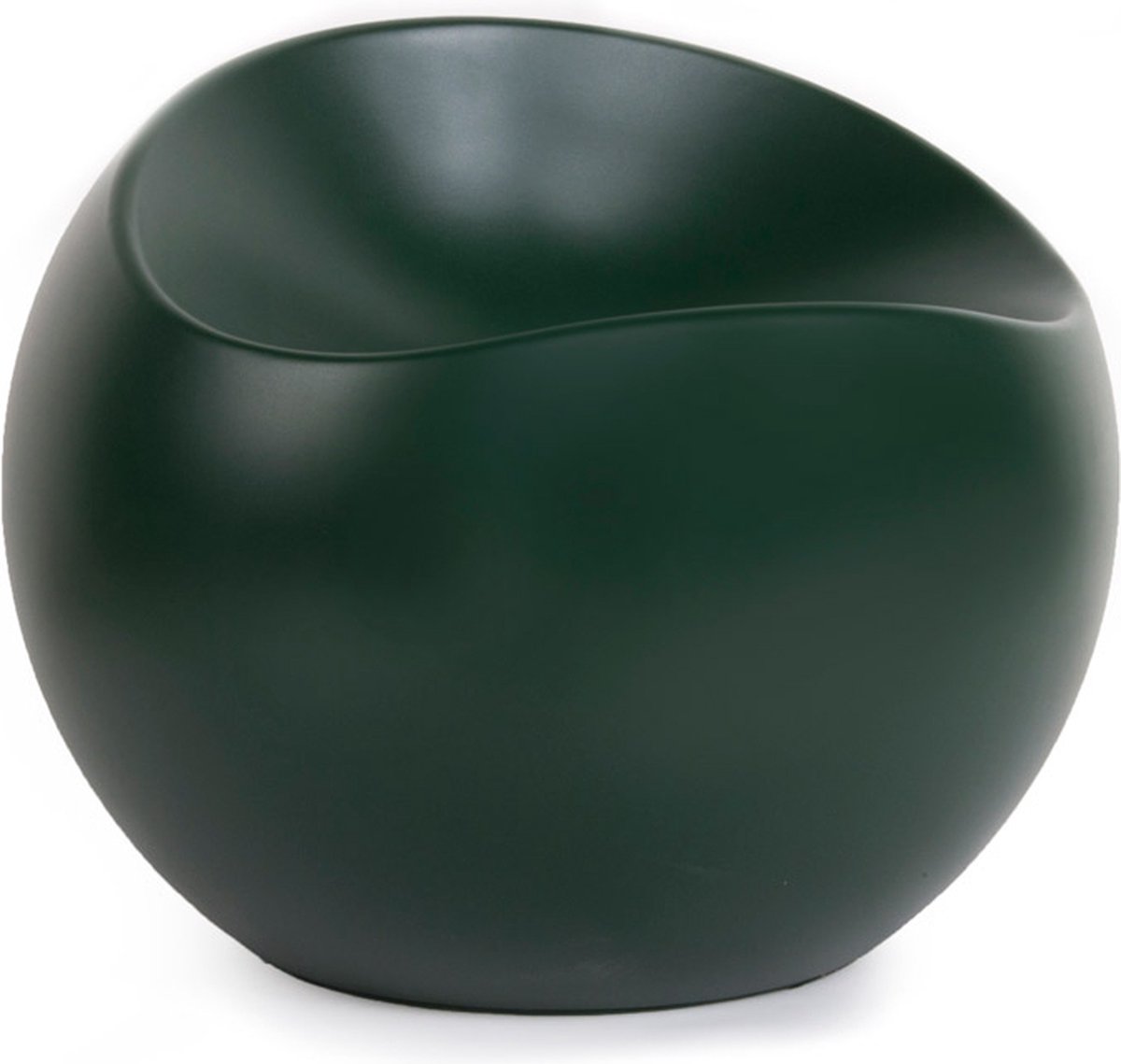 XLBoom Groene Mat Ball Chair - Loungebank - Gerecycleerd ABS - 55 × 55 × 50 cm XLBoom Groene Mat Ball Chair - Loungebank - Gerecycleerd ABS - 55 × 55 × 50 cm