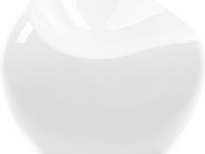 XLBoom Witte Mat Ball Chair - Loungebank - Gerecycleerd ABS - 55 × 55 × 50 cm