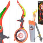 Yousupply - Multifunctionele pijl en boog set met ledlampjes voor kinderen - inclusief 3 pijlen, schietschijf en pijlkoker - Buitenspeelgoed - Boogschieten - Upgrade 2022